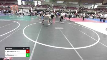 98 lbs Final - Logan Becklehimer, Widefield WC vs Lex Meadows, Fort Lupton