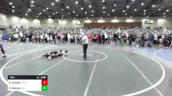 74 lbs Consi Of 8 #1 - Draven Cowger, Corning PAL vs Declan Reeves, Salem Elite Mat Club