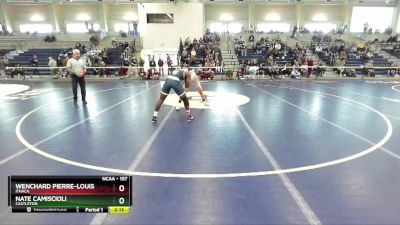 157 lbs Semifinal - Nate Camiscioli, Castleton vs Wenchard Pierre-Louis, Ithaca