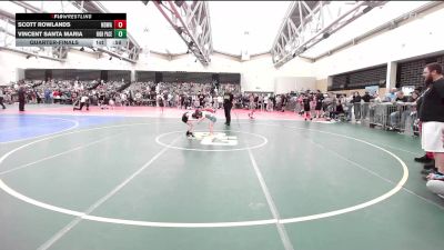 51-T lbs Quarterfinal - Scott Rowlands, Northern Delaware Wrestling Academy vs Vincent Santa Maria, High Pace Wrestling Club