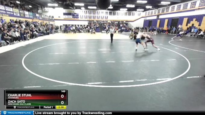 149 lbs Semifinal - Zach Sato, Wisconsin-Eau Claire vs Charlie Stuhl ...