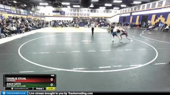 149 lbs Semifinal - Zach Sato, Wisconsin-Eau Claire vs Charlie Stuhl, Augsburg