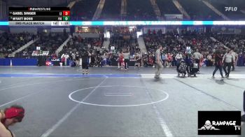 130 lbs 3rd Place Match - Gabel Singer, Lawrence Elite vs Wyatt Boss, Fredonia