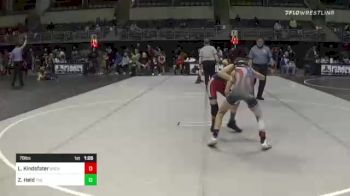 78 lbs Semifinal - Louden Kindsfater, Bear Cave vs Zach Held, The Wrestling Factory