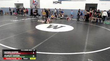 87 lbs Round 1 - Hayden Kumfer, Interior Grappling Academy vs Scarlett Easton, Alaska Battle Cats Wrestling Club