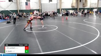 285 lbs Cons. Round 4 - Michael Lambert, Unattached vs Ben Gould, Colorado State University - Pueblo