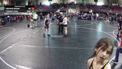 126 lbs Round 3 - Brynlee Swank, Valentine Wrestling Club vs Presley Pohl, Grand Island Legacy Girls Wrestling Club