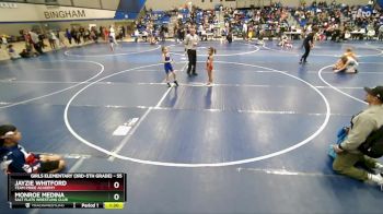 55 lbs Round 2 - Jayzie Whitford, Team Pride Academy vs Monroe Medina, Salt Flats Wrestling Club