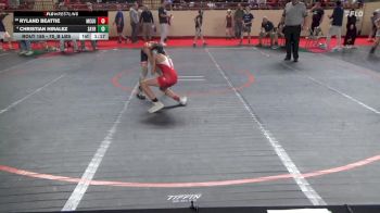 75_B lbs Round Of 32 - Ryland Beattie, McGuffey vs Christian Hiralez, Sayre