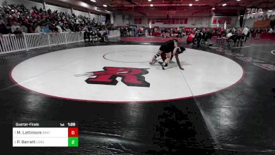 152 lbs Quarterfinal - Mark Lattimore, Brockton vs Paul Barrett, Longmeadow