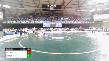 3A 190 lbs Champ. Round 2 - Jaden Lopez, Kennewick vs David Bligh, North Thurston