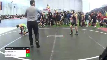 88 lbs Round Of 32 - Caleb McElroy, Driller WC vs Brayden Thacker, Takedown Express