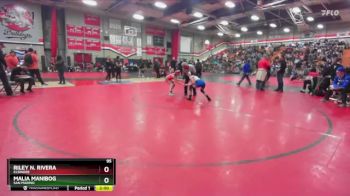 95 lbs Quarterfinal - Riley N. Rivera, Elsinore vs Malia Manibog, San Marino