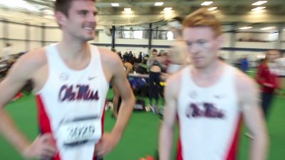 Rob Domanic and Sean Tobin after mile, DMR efforts at PSU National