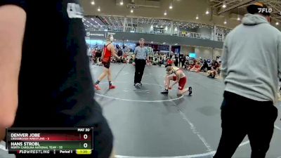 140 lbs Round 1 (4 Team) - Hans Strobl, North Carolina National Team vs Denver Jobe, Crossroads Wrestling