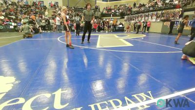 70 lbs Rr Rnd 3 - Remington Kincannon, Team Nomad vs Laneigh Jo Cartwright, Midwest City Bombers