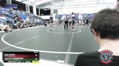 140 lbs Semis (4 Team) - Gus Strick, Slyfox Black vs Easton Wingerson, Potentially Dangerous