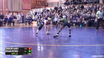 125 m, Dylan Peters, UNI vs Shakur Laney, OU