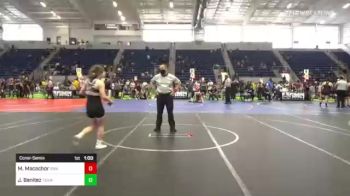 109 lbs Consolation - Josie Benitez, Team Mayhem vs Madison Macachor, Swamp Monsters