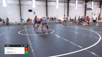 145 lbs Consolation - Jp Martinez, Duncan Demons WC vs Jakob Williams, Greg Gomez Trained
