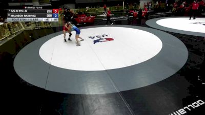 120 lbs Champ. Rd Of 16 - Solei Tello, Community Youth Center - Concord Campus Wrestling vs Madison Ramirez, Chaparral High School Wrestling