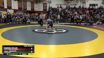 106 lbs Cons. Round 2 - Warren Taylor, Legacy Christian Academy vs Cole Lemovitz, Ponaganset