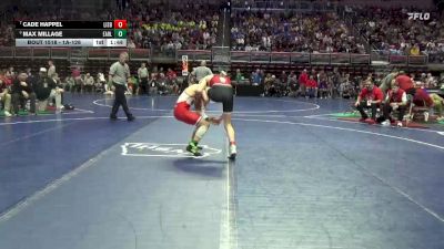 1A-126 lbs Semifinal - Max Millage, Earlham vs Cade Happel, Lisbon