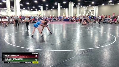 150 lbs Round 7 (8 Team) - Brock Weaver, Camden Outsiders The Greasers vs Hudson Scranton, Iowa Gold