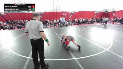 12U Boys - 108 lbs Champ. Round 1 - Bentley Potter, Askren Wrestling Academy vs Sylis Burwitz, Team Nazar Training Center