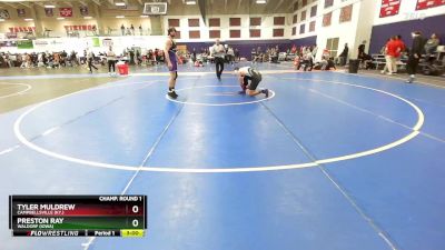 157 lbs Champ. Round 1 - Preston Ray, Waldorf (Iowa) vs Tyler Muldrew, Campbellsville (Ky.)