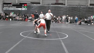 110 lbs Round 4 (8 Team) - Beau Kupfer, Crossroads Wrestling vs Bennett Moorman, SC United