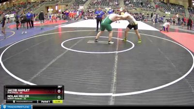 287 lbs Semis (4 Team) - Jacob Hamlet, Philomath vs Nolan Miller, North Marion