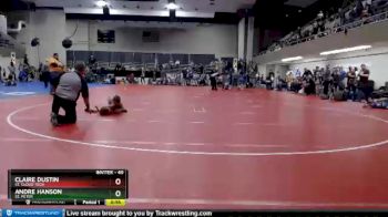 40 lbs Round 5 - Andre Hanson, St. Peter vs Claire Dustin, St. Cloud Tech