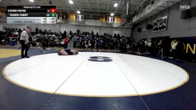 175 lbs Champ. Round 2 - Kaden Curry, SJ Bosco vs Cohen Payne, La Habra