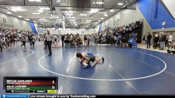 140 lbs Cons. Semi - Kelsi Lazenby, Wasatch Wrestling Club vs Brylee Gavilanez, Fremont Wrestling Club