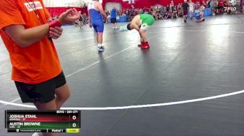 261-271 lbs Round 1 - Joshua Stahl, Geneseo vs Austin Browne, Lodi