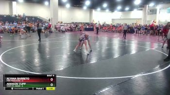 100 lbs Round 2 (8 Team) - Addison Cupp, Team STL Green vs Alyana Barreto, Pink Predators