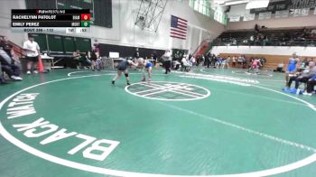 110 lbs Cons. Round 3 - Rachelynn Patolot, Bishop Amat vs Emily Perez, Montclair