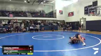123 lbs Semifinal - Carolina Moreno, Southern Oregon vs Haley Narahara, Menlo College