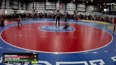 70 lbs Round 1 (6 Team) - Jeriah Ranck, SHENANDOAH VALLEY WRESTLING CLUB vs Axston Viscome, GREAT BRIDGE WRESTLING CLUB - GREEN