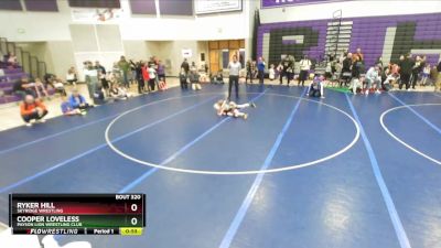 50 lbs Champ. Round 1 - Cooper Loveless, Payson Lion Wrestling Club vs Ryker Hill, Skyridge Wrestling