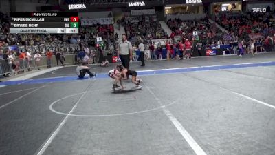 55 lbs Quarterfinal - Brylee Dent, Salina vs Piper McMillan, Beloit Wrestling Club