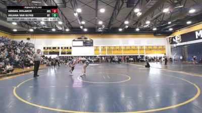 136 lbs Semifinal - Abigail Dolanch, Avella vs Juliana Van Slyke, Mt. Lebanon