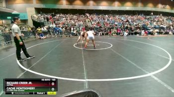 165 lbs Champ. Round 2 - Richard Creer Jr., Sutter vs Cache Montgomery, La Pine High School