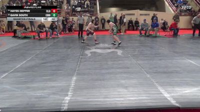 150_B lbs Quarterfinal - Hayes Hepfer, Clearfield vs Gavin South, Connellsville