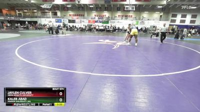 285 lbs Cons. Round 2 - Jaylen Culver, Siena Heights University vs Kaleb Abad, Marian University (IN)