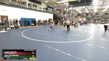 120 lbs Champ. Round 2 - James Stelzel, Lakeland/Mercer vs Waylon Deaton, River Falls