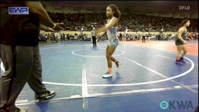 98 lbs Round Of 16 - Alexis Johnson, Watonga Blaine County Grapplers vs Raeya Perkins, Hurricane Wrestling Academy