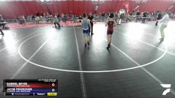 98 lbs 1st Place Match - Gabriel Beyer, Freedom Wrestling Club vs Jacob Penzkover, LaCrosse Area Wrestlers