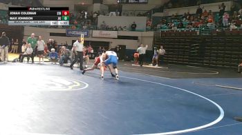 150 lbs Semifinal - Jonah Coleman, Stratford vs Max Johnson, James Island